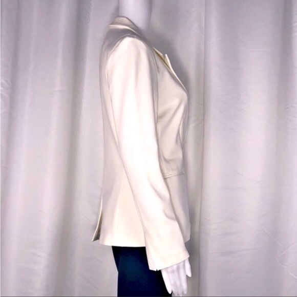 L’Agence Cream Double Breasted & 2 Button Blazer Jacket Split Back & Sleeves SzM - Picture 7 of 13